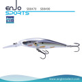 Angler Select Glass Minnow Stick Bait Fishing Tackle Lure avec Vmc Treble Hooks (SB0490)